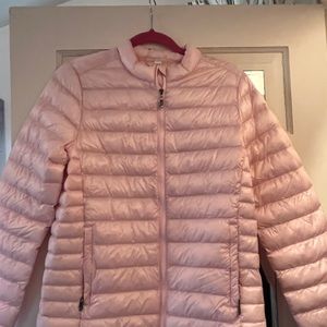 Lole light pink puffer jacket